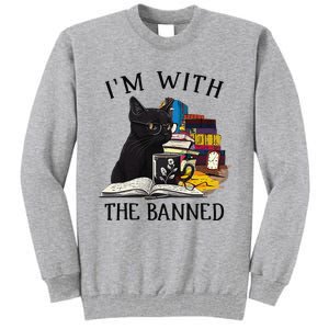 I'm with The Banned Read Banned Books Lover BookWorm Tall Sweatshirt