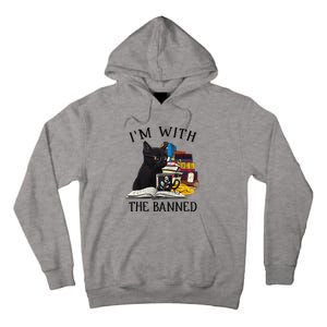 I'm with The Banned Read Banned Books Lover BookWorm Tall Hoodie