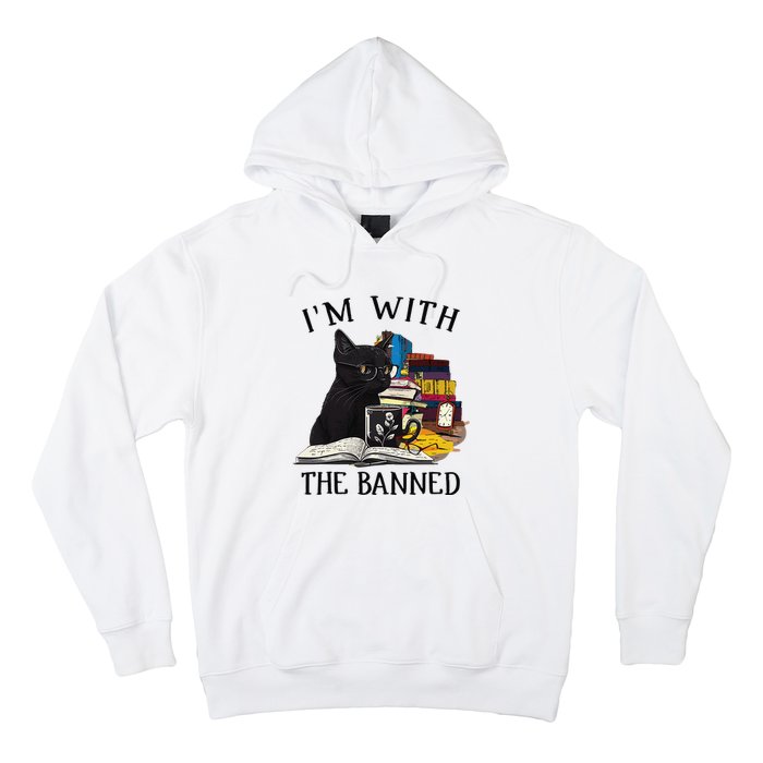 I'm with The Banned Read Banned Books Lover BookWorm Hoodie