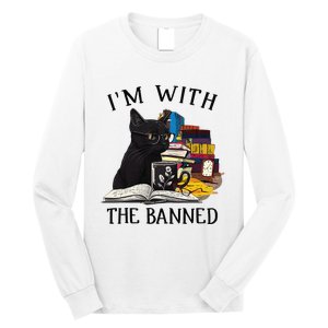 I'm with The Banned Read Banned Books Lover BookWorm Long Sleeve Shirt