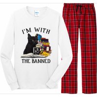 I'm with The Banned Read Banned Books Lover BookWorm Long Sleeve Pajama Set