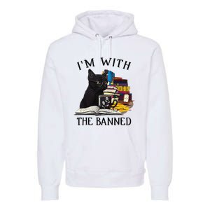 I'm with The Banned Read Banned Books Lover BookWorm Premium Hoodie