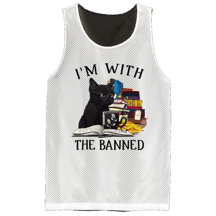 I'm with The Banned Read Banned Books Lover BookWorm Mesh Reversible Basketball Jersey Tank