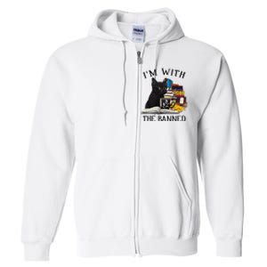 I'm with The Banned Read Banned Books Lover BookWorm Full Zip Hoodie