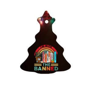 Im With The Banned Books I Read Banned Reader Books Lover Ceramic Tree Ornament