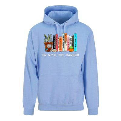 Im With The Banned I Read Banned Books Unisex Surf Hoodie