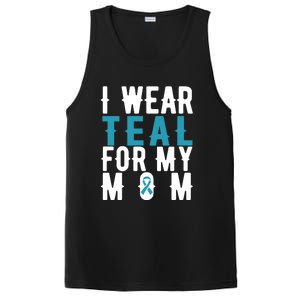 I Wear Teal For My Mom Gift Cervical Cancer Great Gift Gift PosiCharge Competitor Tank