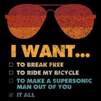 I Want To Ride My Bicycle I Aviator Sunglasses 16 in Basic Backpack