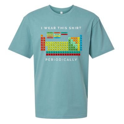 I Wear This Periodically Periodic Table Chemistry Pun Sueded Cloud Jersey T-Shirt