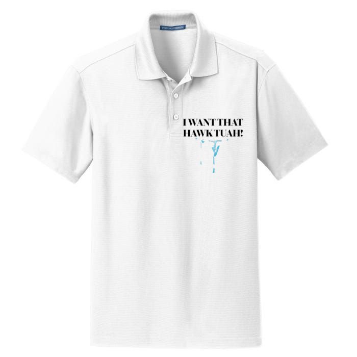 I Want That Hawk Tuah Dry Zone Grid Polo