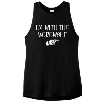 Im With The Werewolf Ladies PosiCharge Tri-Blend Wicking Tank