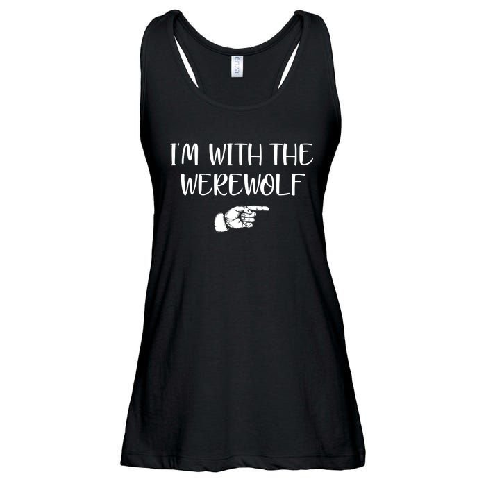 Im With The Werewolf Ladies Essential Flowy Tank