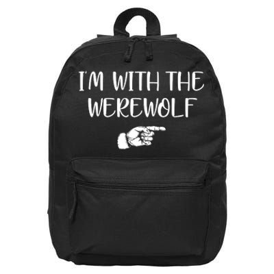 Im With The Werewolf 16 in Basic Backpack