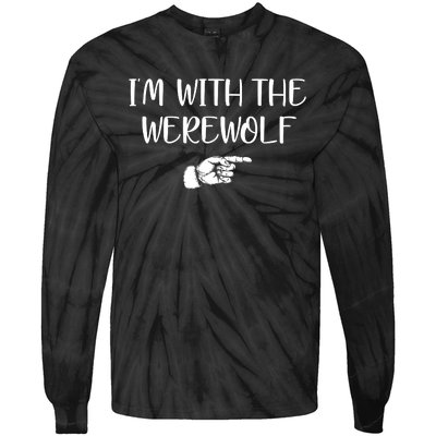 Im With The Werewolf Tie-Dye Long Sleeve Shirt