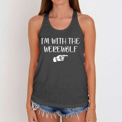 Im With The Werewolf Women's Knotted Racerback Tank