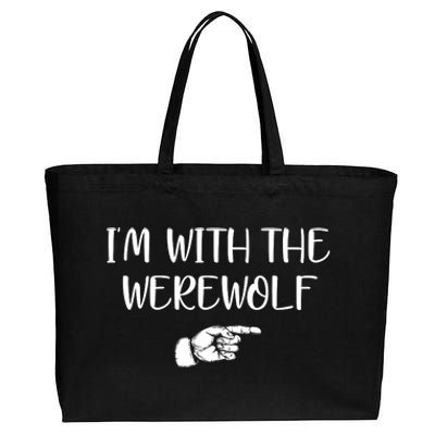 Im With The Werewolf Cotton Canvas Jumbo Tote