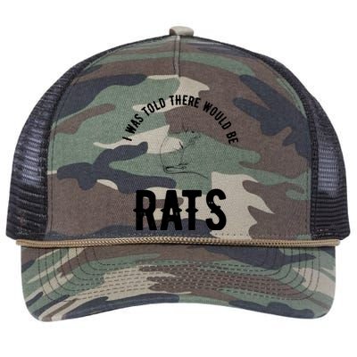 I Was Told There Would Be Rats Pet Retro Rope Trucker Hat Cap