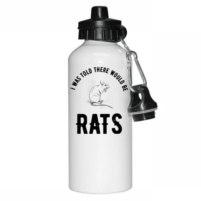 I Was Told There Would Be Rats Pet Aluminum Water Bottle