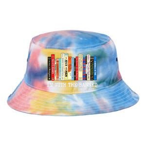 Im With The Banned Banned Books Reading Books Tie Dye Newport Bucket Hat