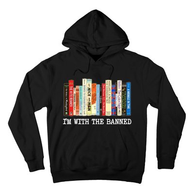 Im With The Banned Banned Books Reading Books Hoodie