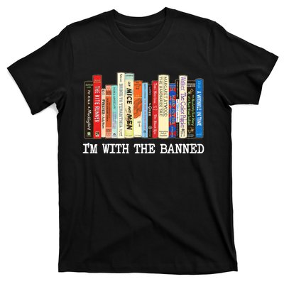 Im With The Banned Banned Books Reading Books T-Shirt