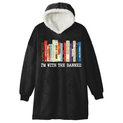 Im With The Banned Banned Books Reading Books Hooded Wearable Blanket