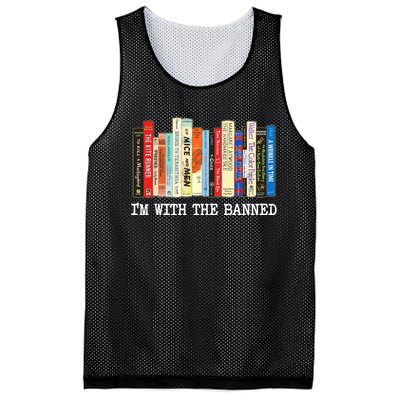 Im With The Banned Banned Books Reading Books Mesh Reversible Basketball Jersey Tank