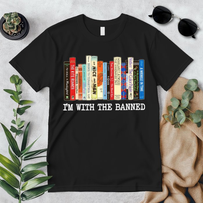 Im With The Banned Banned Books Reading Books Premium T-Shirt