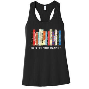 Im With The Banned Banned Books Reading Books Women's Racerback Tank