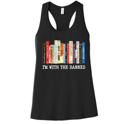 Im With The Banned Banned Books Reading Books Women's Racerback Tank