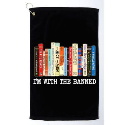 Im With The Banned Banned Books Reading Books Platinum Collection Golf Towel