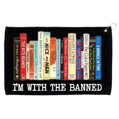 Im With The Banned Banned Books Reading Books Grommeted Golf Towel