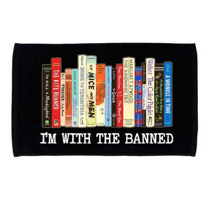 Im With The Banned Banned Books Reading Books Microfiber Hand Towel