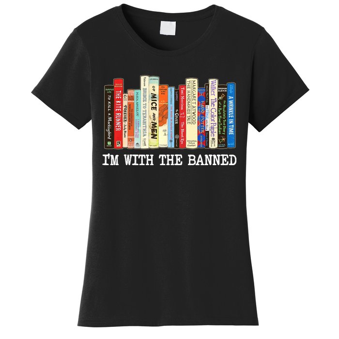 Im With The Banned Banned Books Reading Books Women's T-Shirt