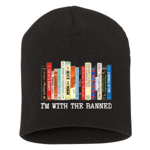 Im With The Banned Banned Books Reading Books Short Acrylic Beanie