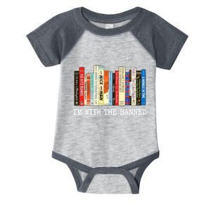 Im With The Banned Banned Books Reading Books Infant Baby Jersey Bodysuit