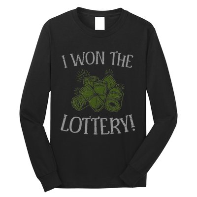 I Won The Lottery Game Winner Luck Lottery Scratcher Long Sleeve Shirt