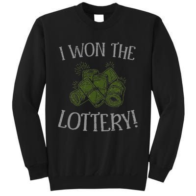 I Won The Lottery Game Winner Luck Lottery Scratcher Sweatshirt