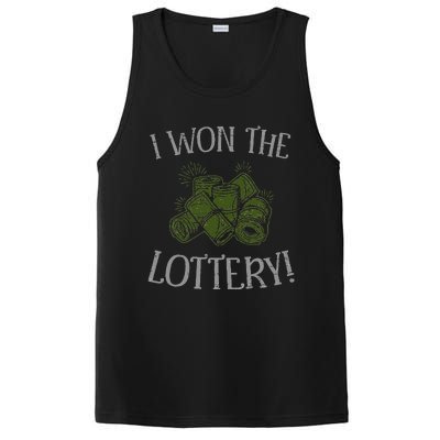 I Won The Lottery Game Winner Luck Lottery Scratcher PosiCharge Competitor Tank