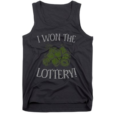 I Won The Lottery Game Winner Luck Lottery Scratcher Tank Top