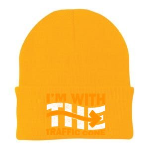 IM With The Traffic Cone Costume Funny Halloween Couple Knit Cap Winter Beanie