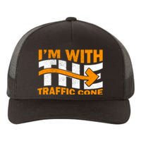 IM With The Traffic Cone Costume Funny Halloween Couple Yupoong Adult 5-Panel Trucker Hat