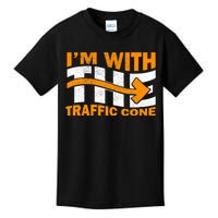 IM With The Traffic Cone Costume Funny Halloween Couple Kids T-Shirt