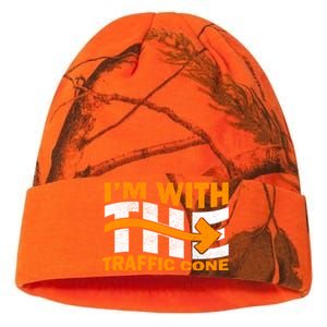 IM With The Traffic Cone Costume Funny Halloween Couple Kati Licensed 12" Camo Beanie