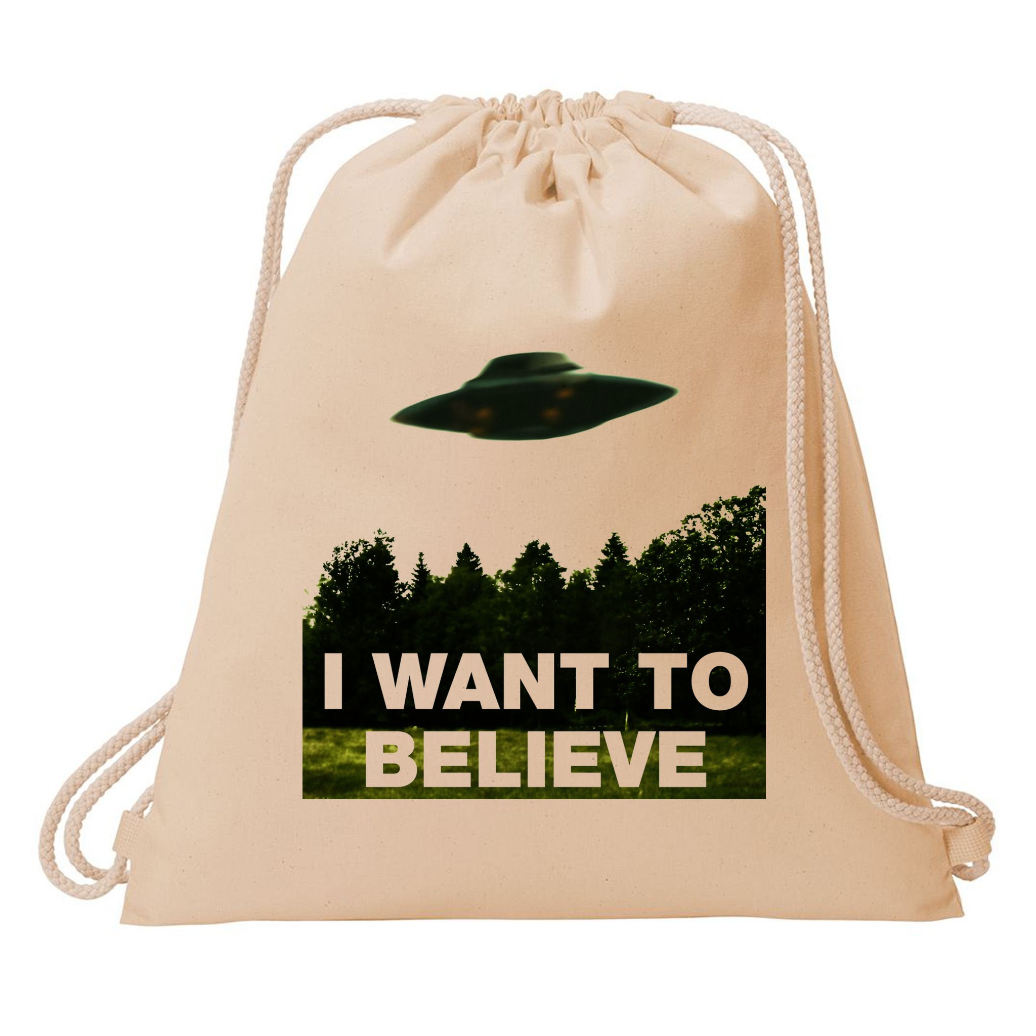 I Want To Believe The XFiles Drawstring Bag