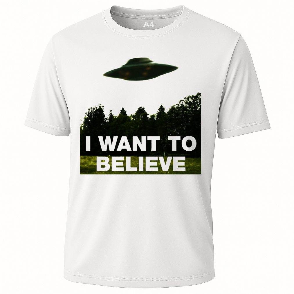I Want To Believe The XFiles Cooling Performance Crew T-Shirt