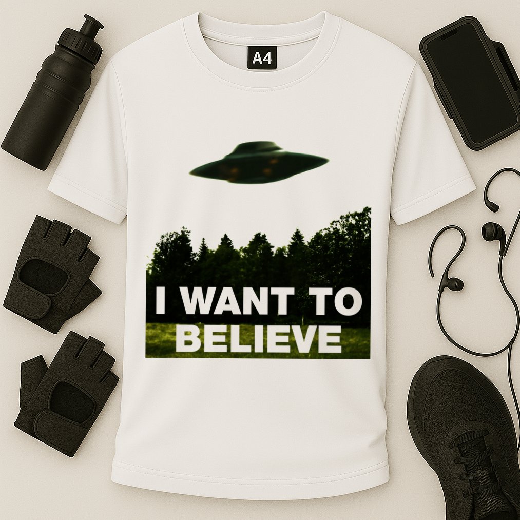 I Want To Believe The XFiles Cooling Performance Crew T-Shirt
