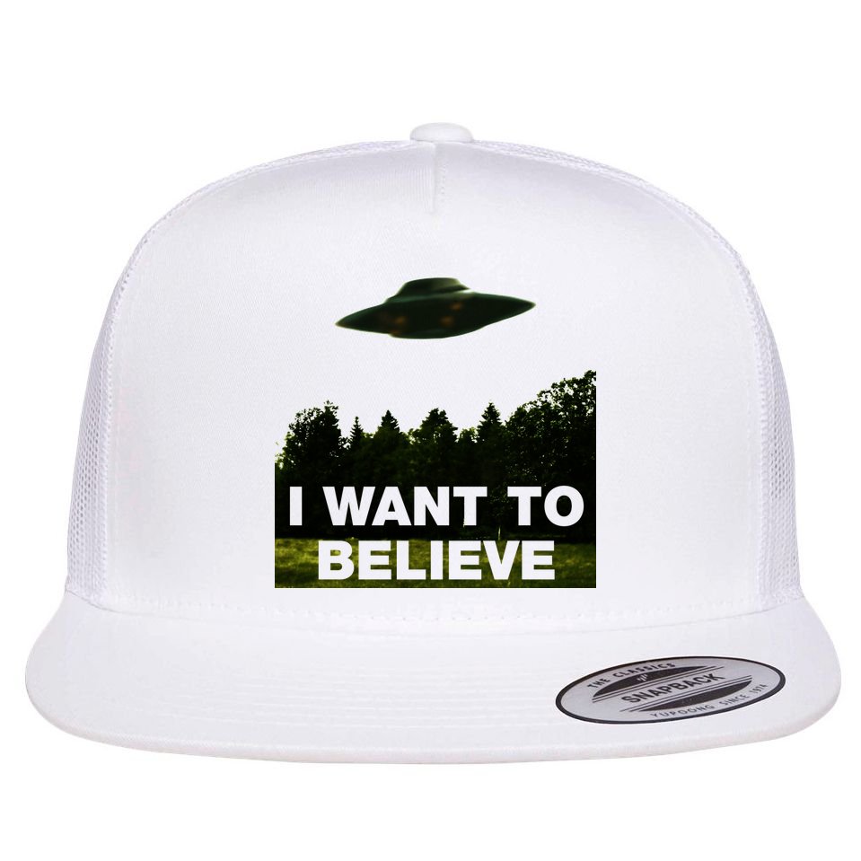 I Want To Believe The XFiles Flat Bill Trucker Hat