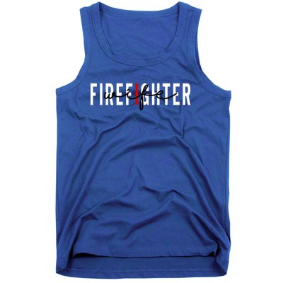 Ire Wife Thin Red Line Firefighter Wife Gift Mothers Day Gift Tank Top