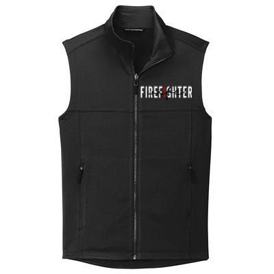 Ire Wife Thin Red Line Firefighter Wife Gift Mothers Day Gift Collective Smooth Fleece Vest